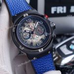 Copy Hublot Classic Fusion Ferrari GT Chronograph Watches Black Case